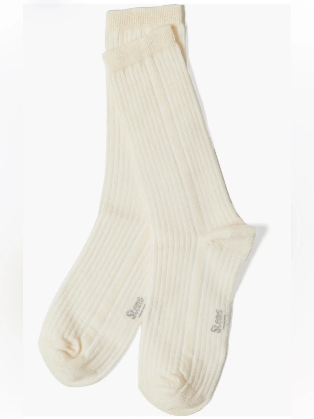 Stems Cotton & Cashmere Blend Crew Socks Color Ivory One Size NWT